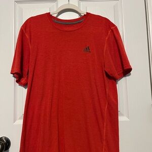 Adidas Men's Bold Red Short Sleeve Tee